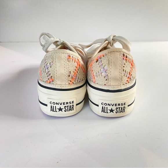 CONVERSE Chuck Taylor All Star Low Boho Crochet Limited Edition 568278C Size 8 - Picture 7 of 13